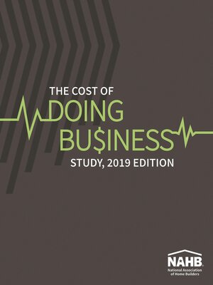 cover image of The Cost of Doing Business Study, 2019 Edition
